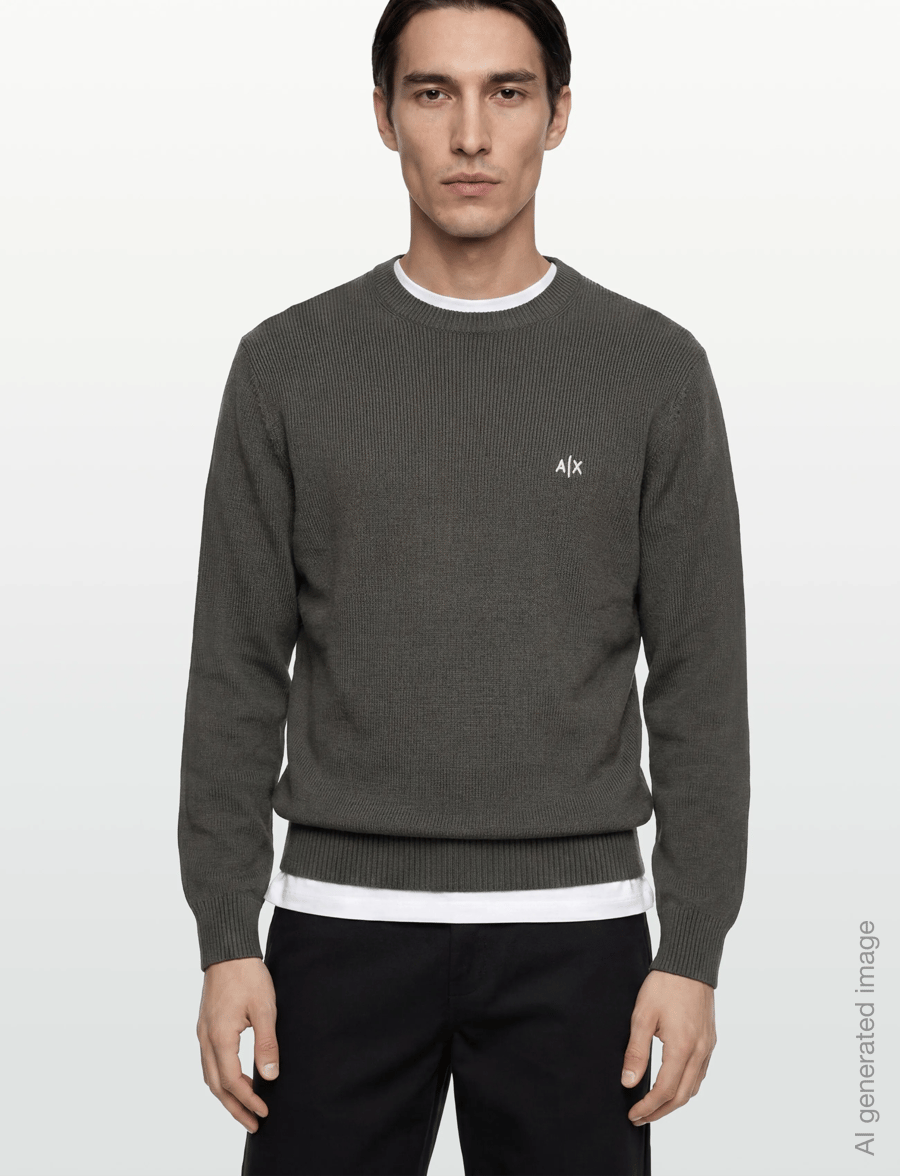 Armani Exchange - PULLOVER - Ümara kaelusega - chimera - 3