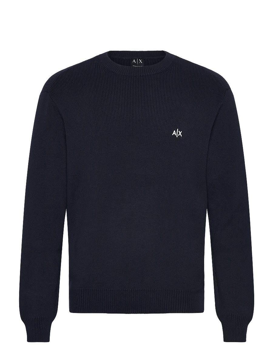 Armani Exchange - PULLOVER - rundhals - deep navy - 1