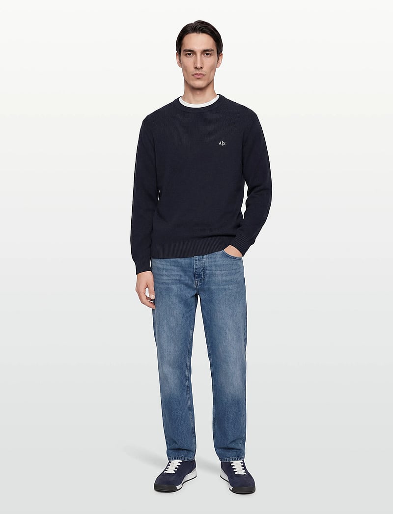 Armani Exchange - PULLOVER - rund hals - deep navy - 0