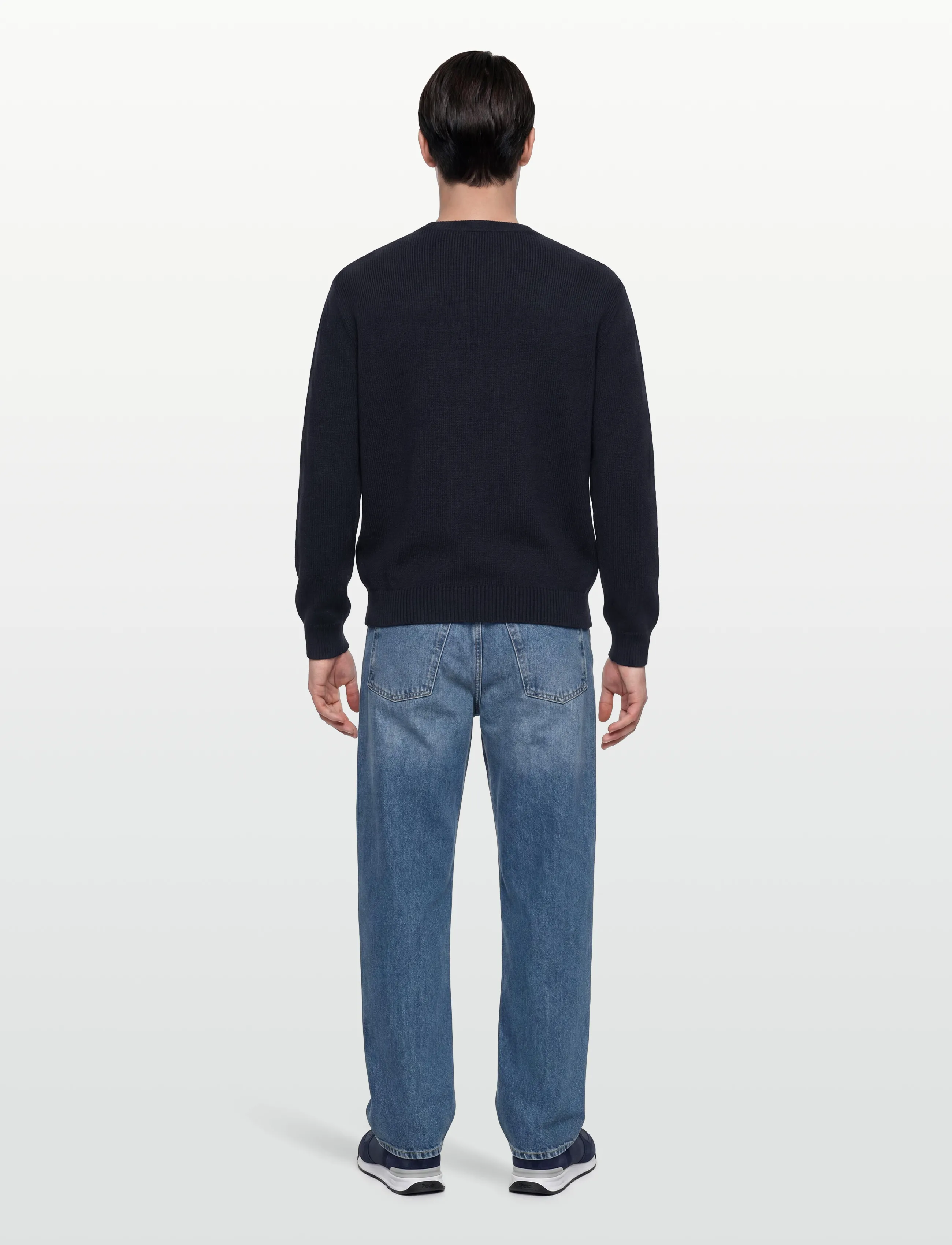 Armani Exchange - PULLOVER - Ümmarguse kaelusega kudumid - deep navy - 4