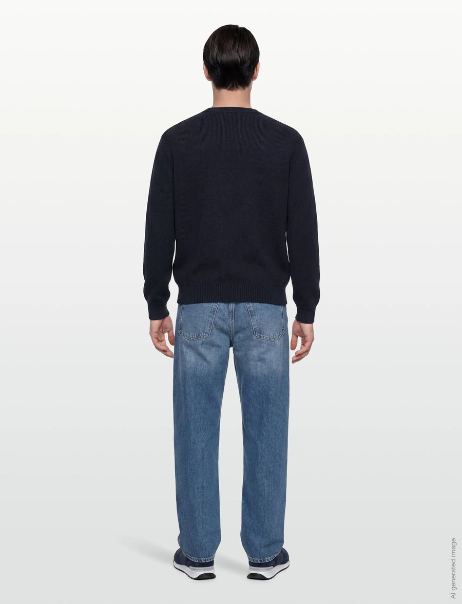 Armani Exchange - PULLOVER - rundhals - deep navy - 4