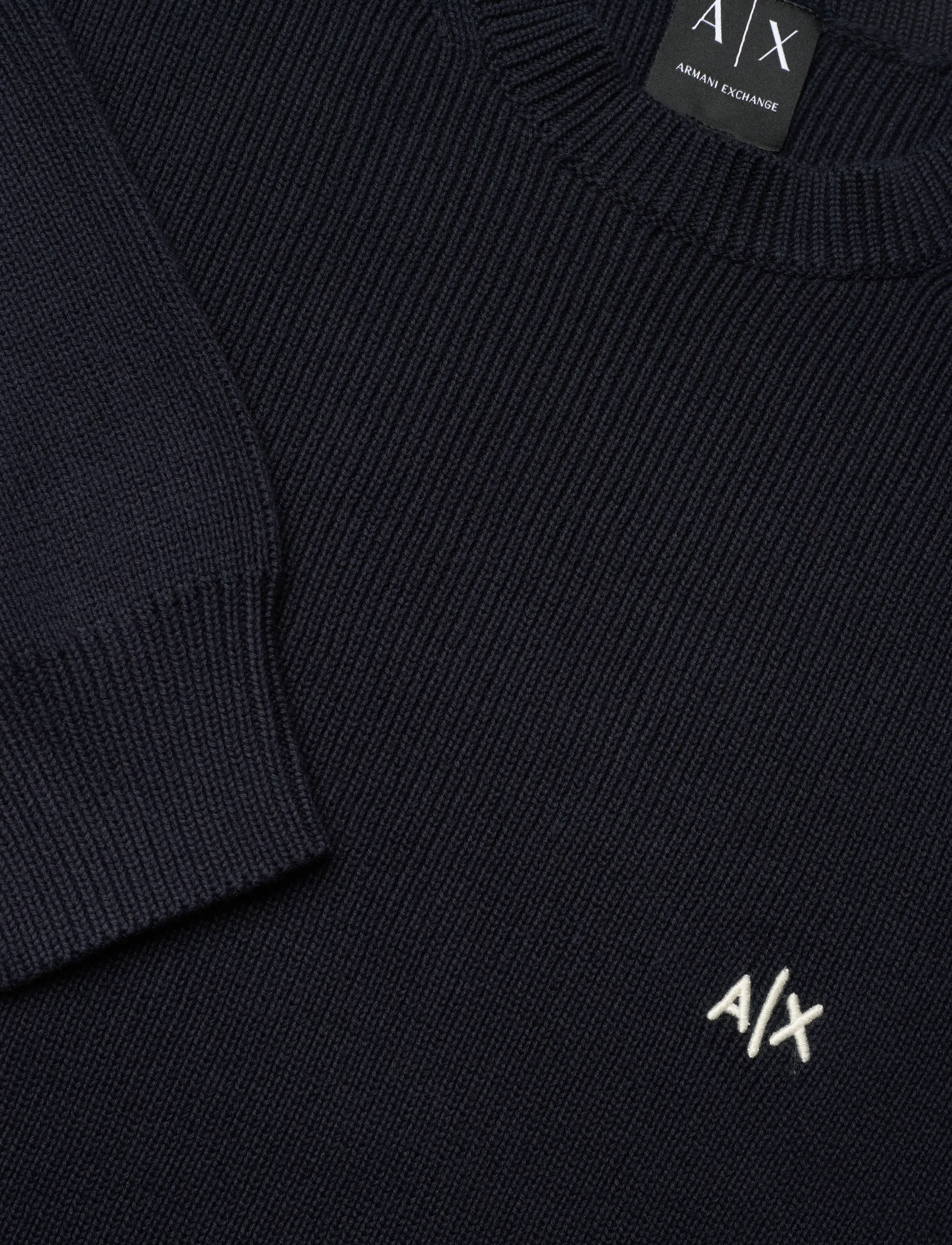 Armani Exchange - PULLOVER - Ümmarguse kaelusega kudumid - deep navy - 5