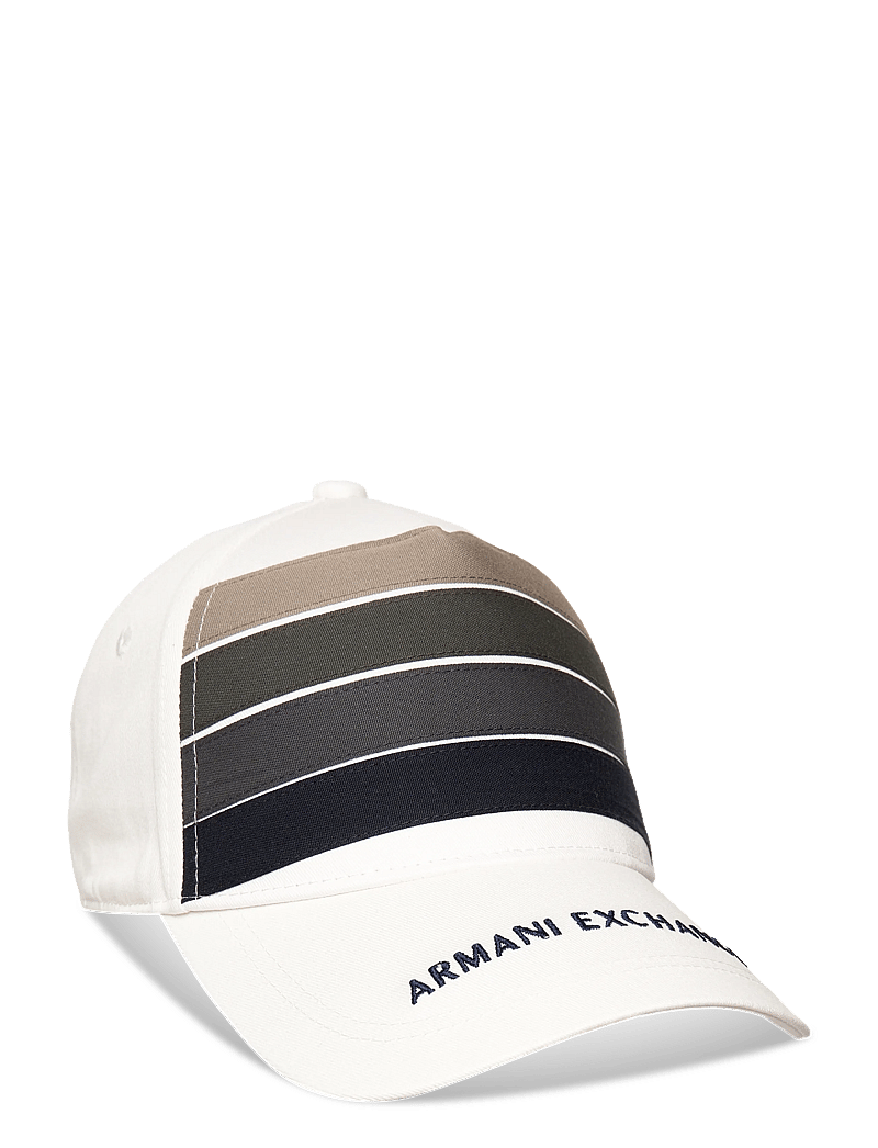 Armani Exchange - BASEBALL HAT - kappen - cream - 0
