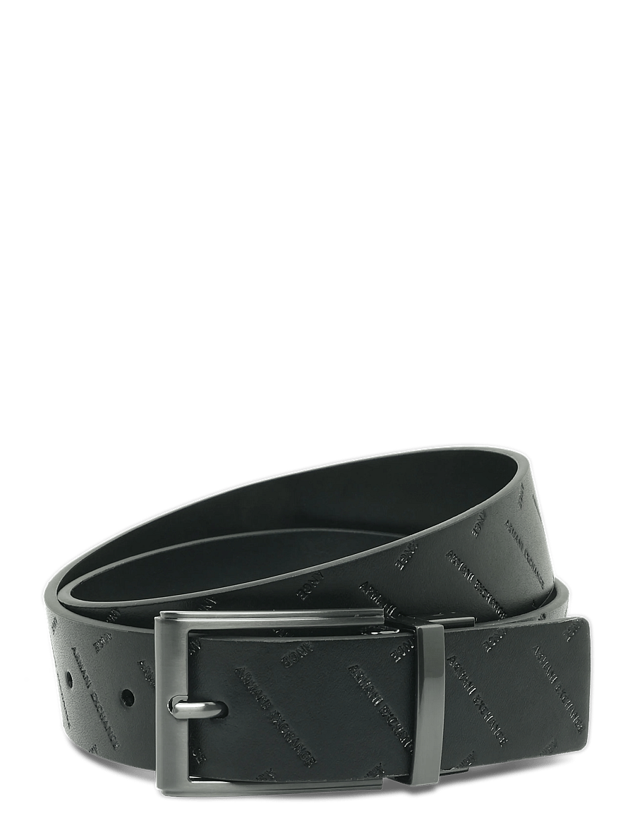 Armani Exchange - TONGUE BELT - klassiske bælter - black - 0