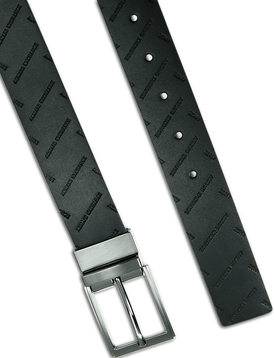 Armani Exchange - TONGUE BELT - klassiske bælter - black - 1