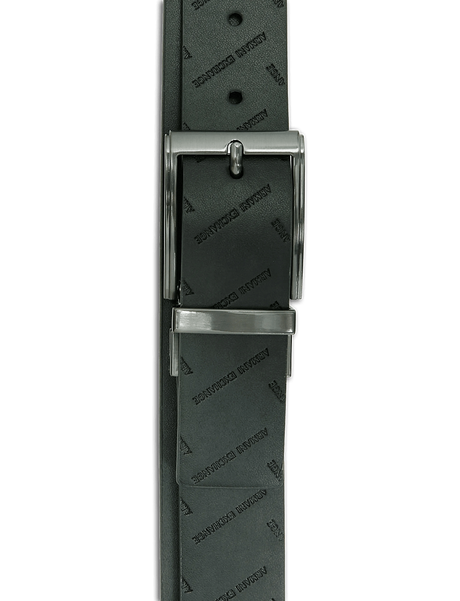 Armani Exchange - TONGUE BELT - klassiske bælter - black - 2