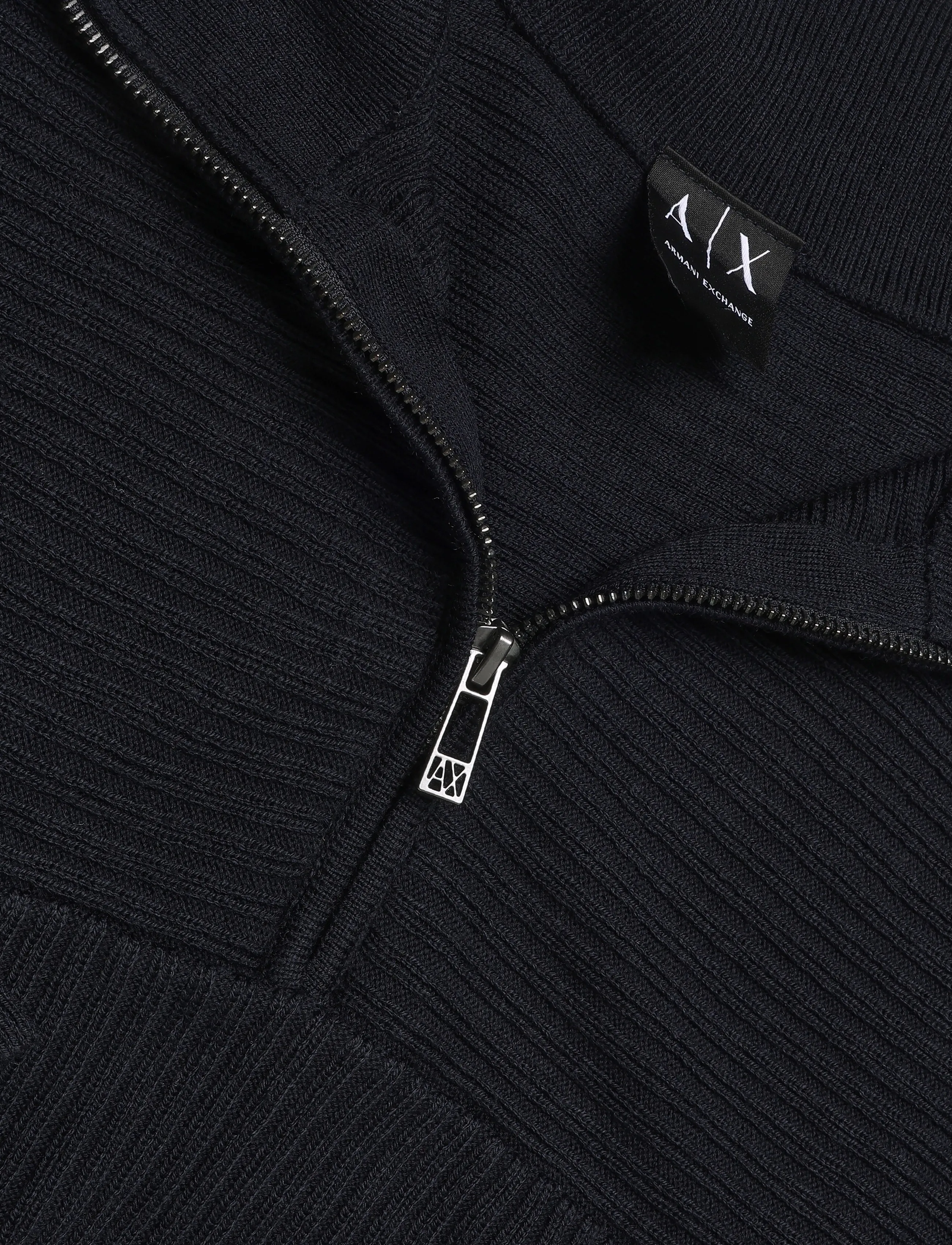 Armani Exchange - PULLOVER - half zip-tröjor - deep navy - 2