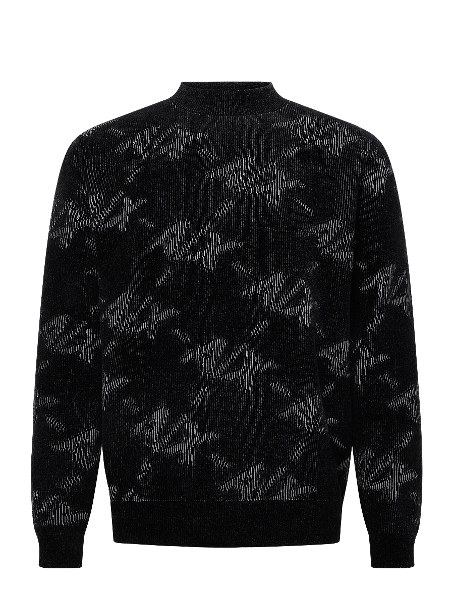 Armani Exchange - PULLOVER - rundhalsad - black/alloy ax big - 1