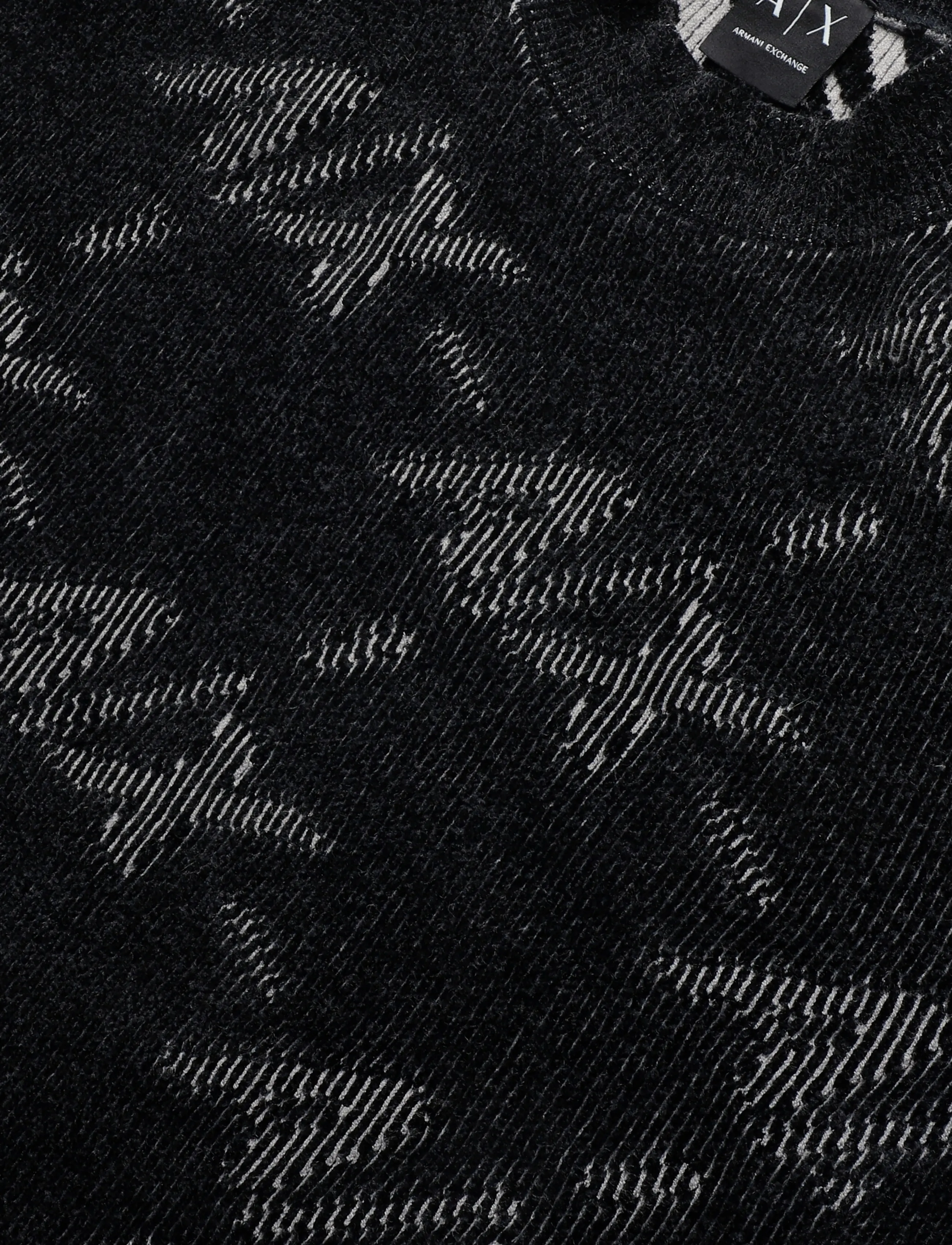 Armani Exchange - PULLOVER - black/alloy ax big - 5