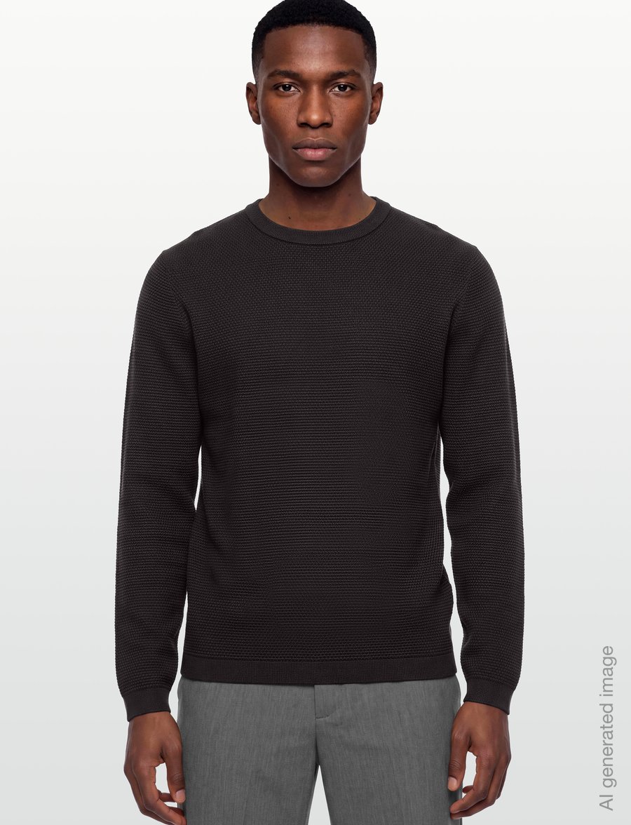 Armani Exchange - PULLOVER - rundhals - licorice/deep navy s - 3