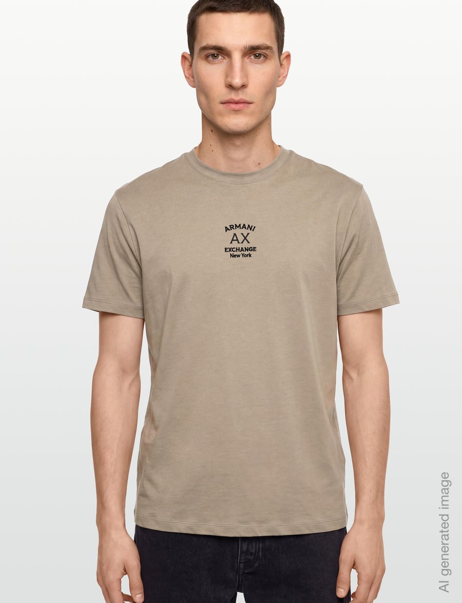 Armani Exchange - T-SHIRT - kurzärmelige t-shirts - vintage khaki - 3