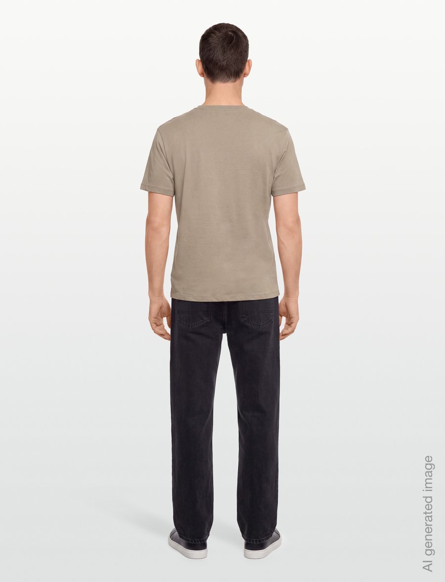 Armani Exchange - T-SHIRT - kurzärmelige t-shirts - vintage khaki - 4