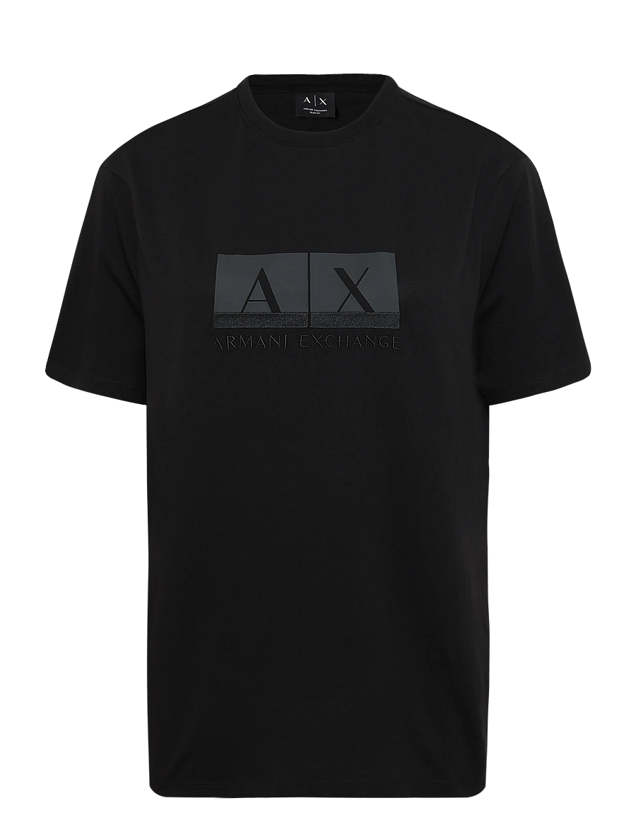Armani Exchange - T-SHIRT - kurzärmelige t-shirts - black - 1