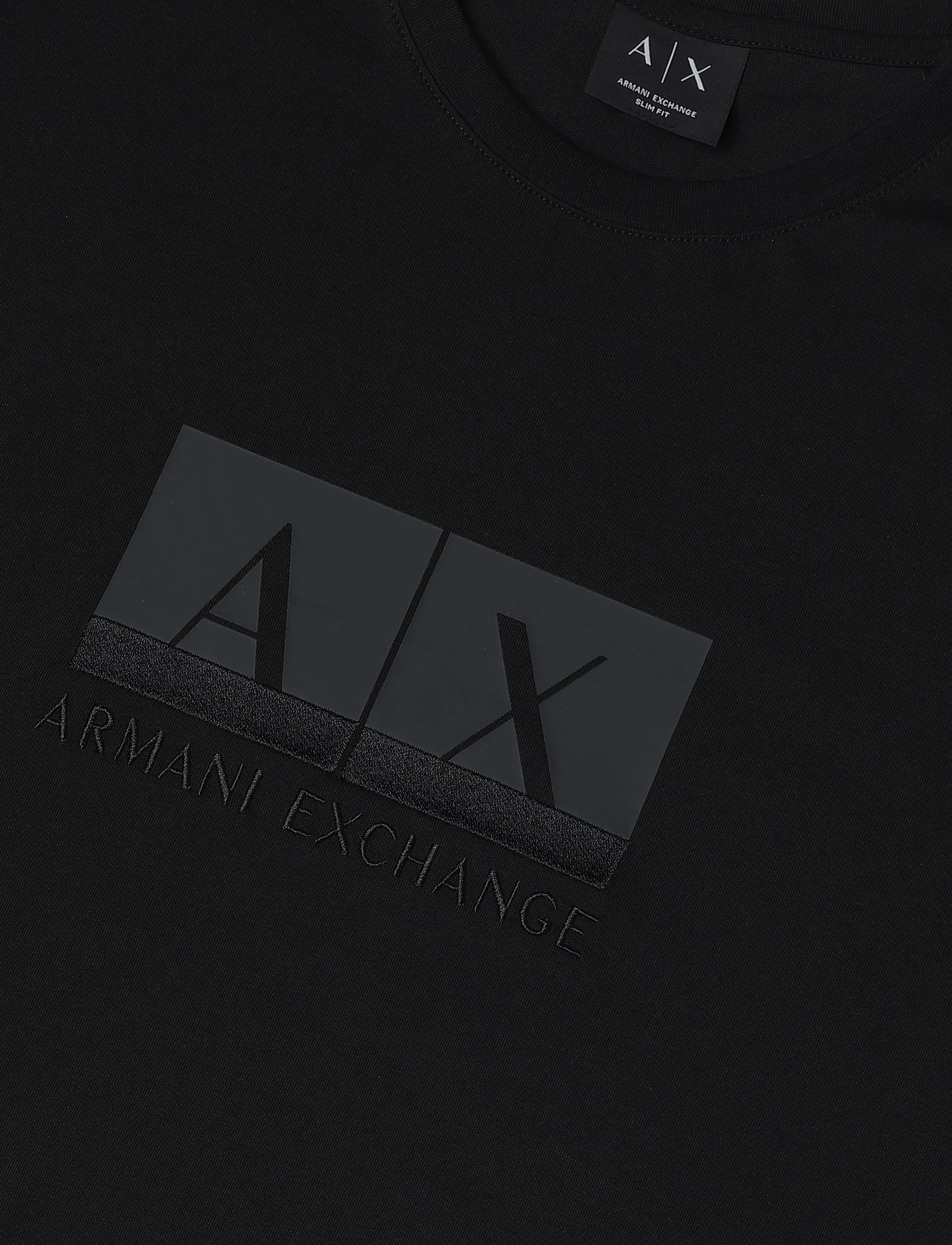 Armani Exchange - T-SHIRT - kurzärmelige t-shirts - black - 5
