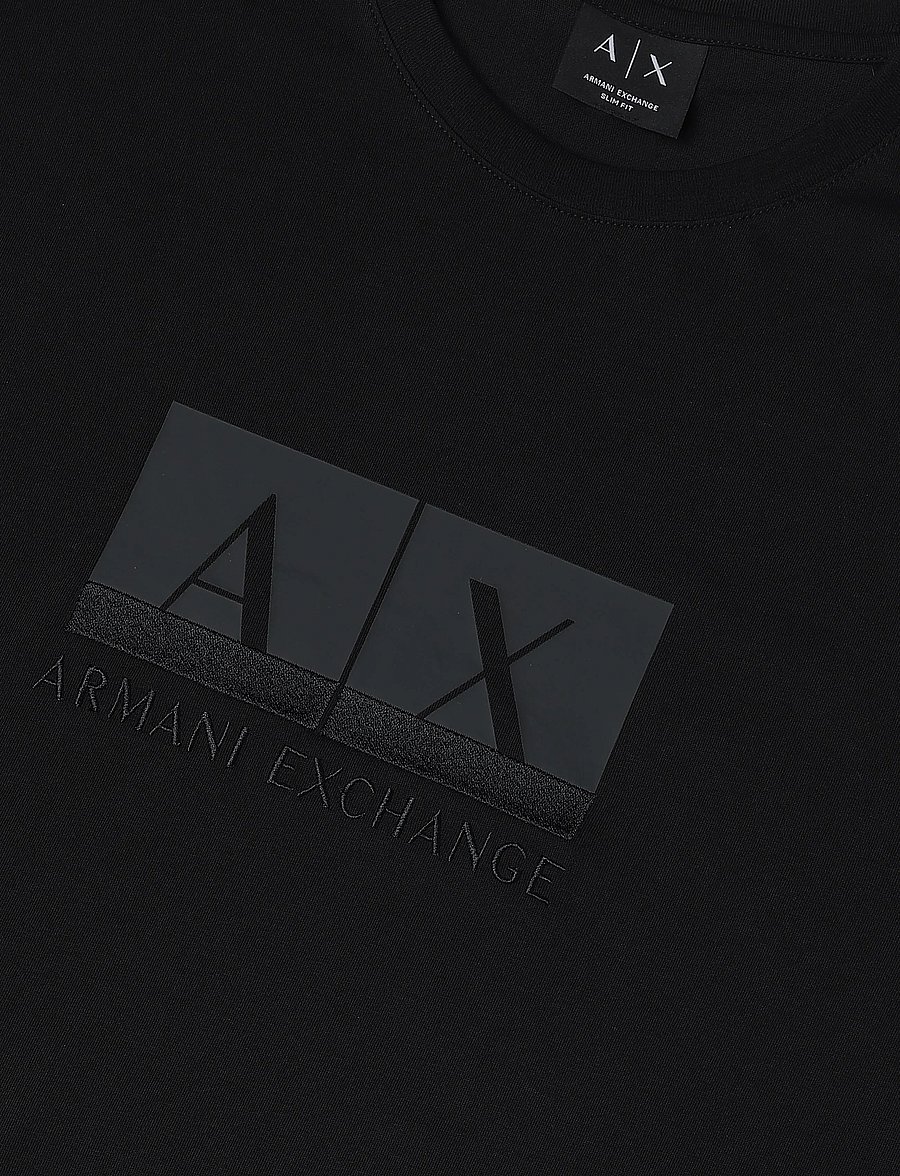 Armani Exchange - T-SHIRT - kurzärmelige t-shirts - black - 5
