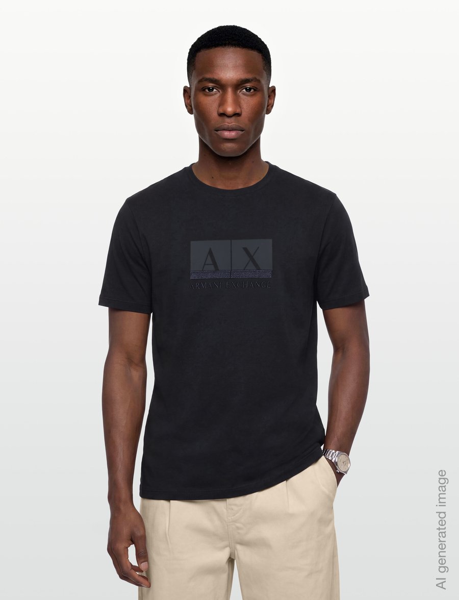 Armani Exchange - T-SHIRT - kortærmede t-shirts - deep navy - 3
