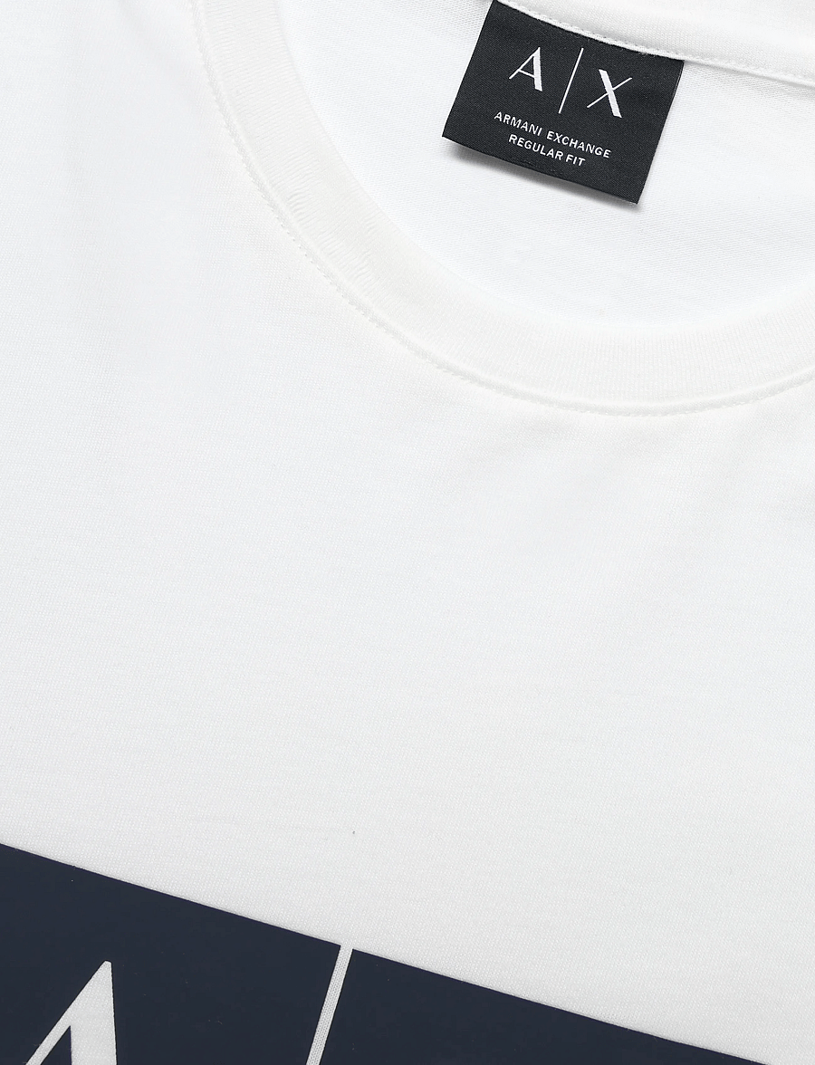 Armani Exchange - T-SHIRT - kurzärmelige t-shirts - off white - 2