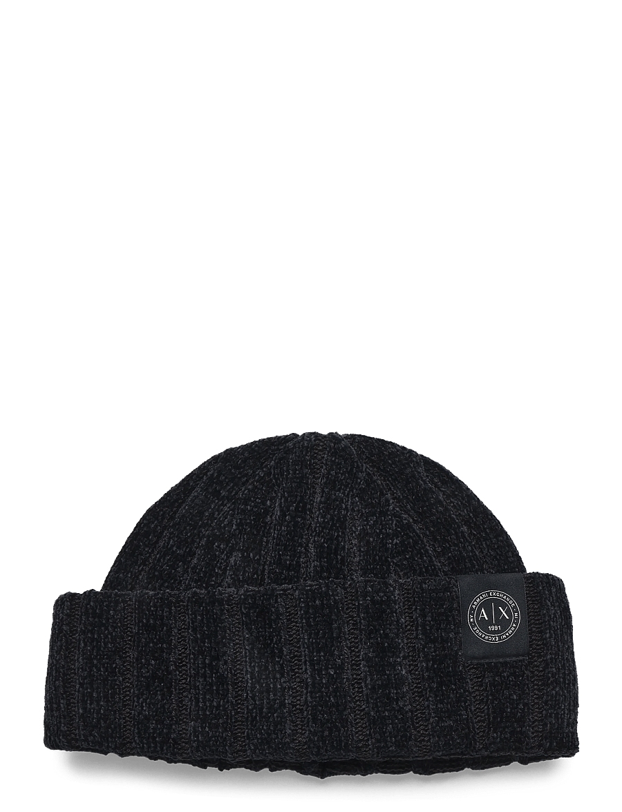Armani Exchange - BEANIE HAT - mützen - deep navy/licorice - 0