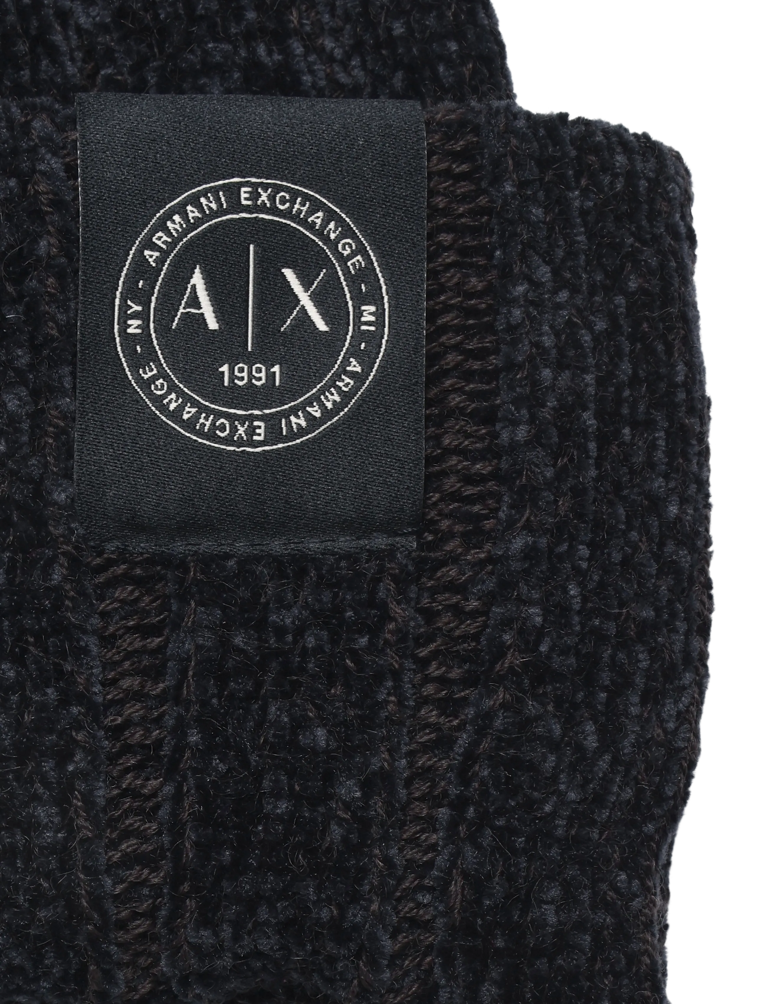 Armani Exchange - BEANIE HAT - deep navy/licorice - 2