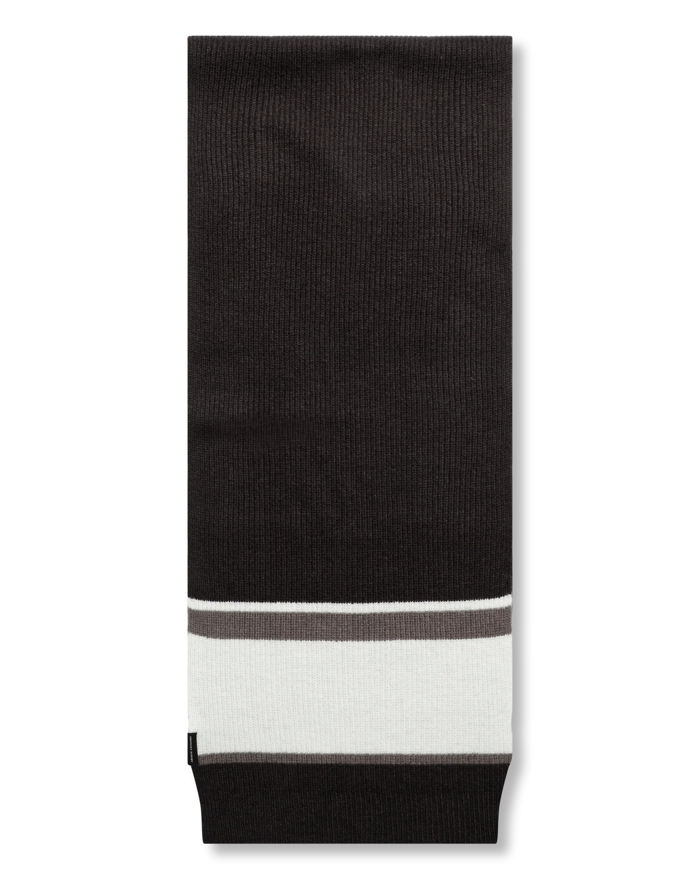 Armani Exchange SCARF - Šalikai - LICORICE/VINTAGE OFF / black