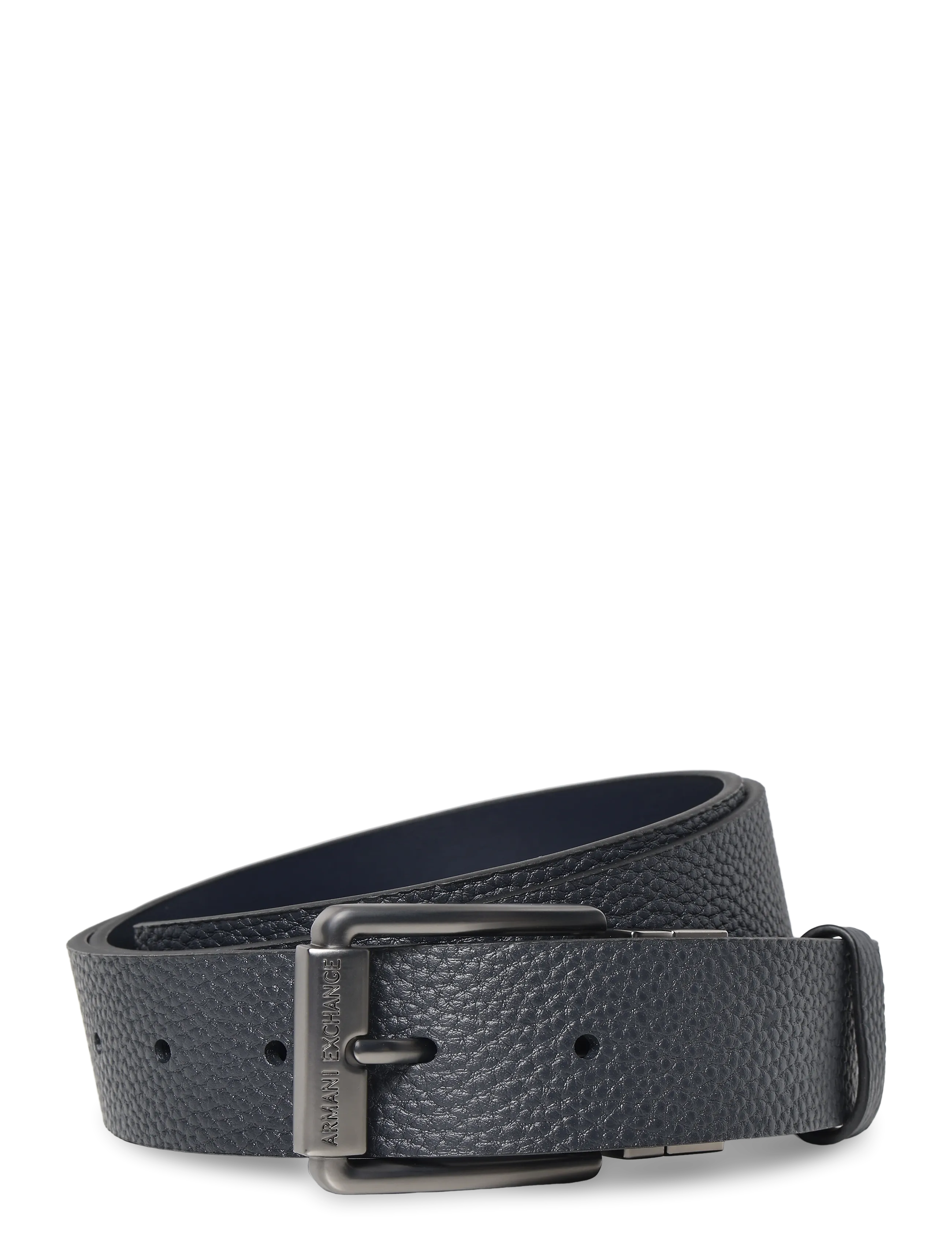 Armani Exchange TONGUE BELT - Accessoarer - BLACK/NAVY / navy