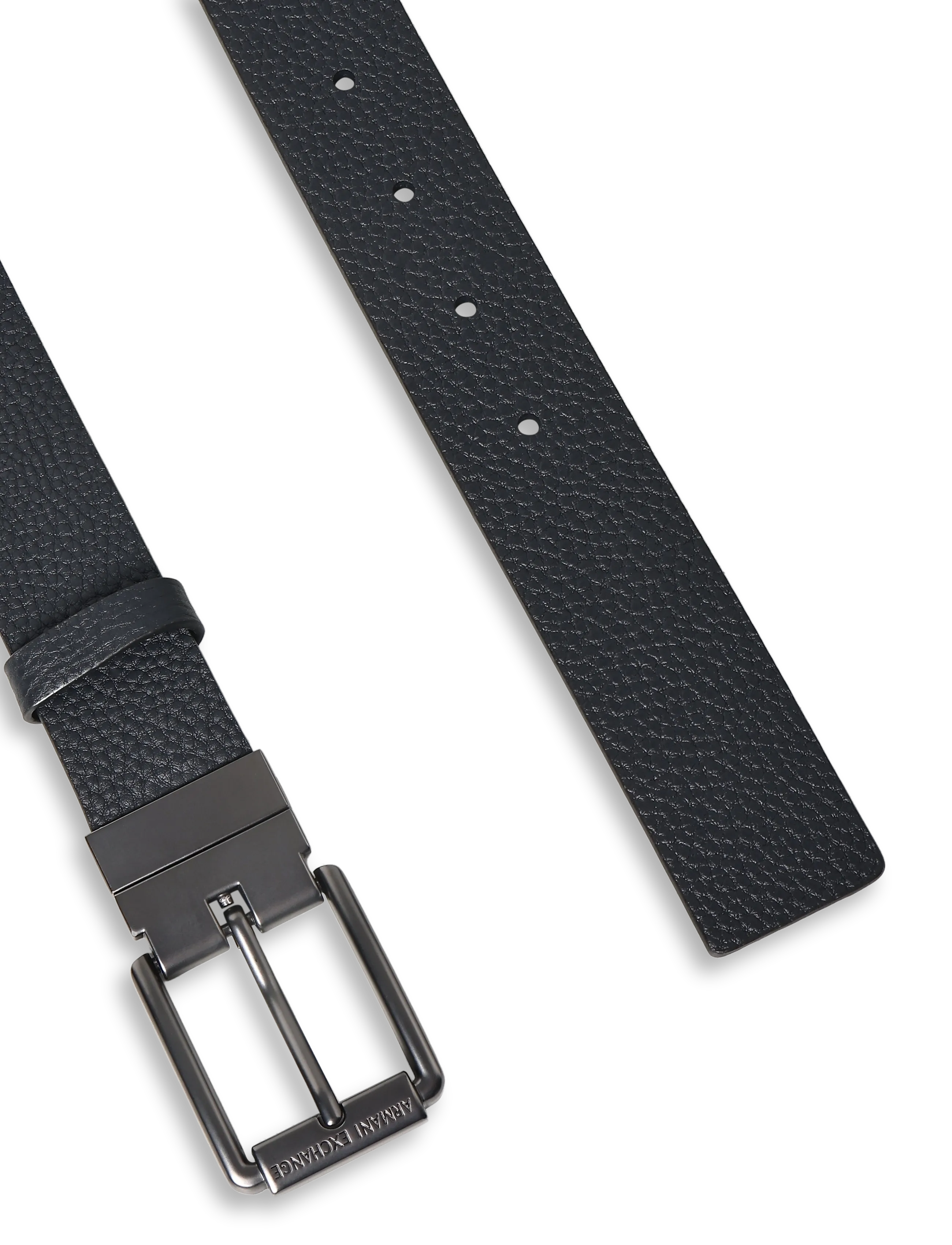 Armani Exchange - TONGUE BELT - black/navy - 1