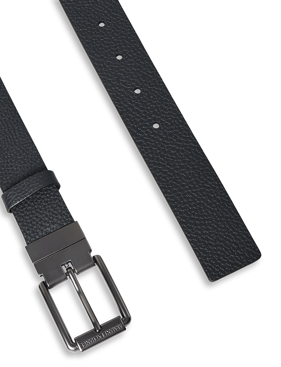 Armani Exchange - TONGUE BELT - klassische gürtel - black/navy - 1