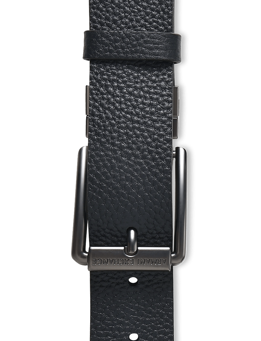 Armani Exchange - TONGUE BELT - klassische gürtel - black/navy - 2