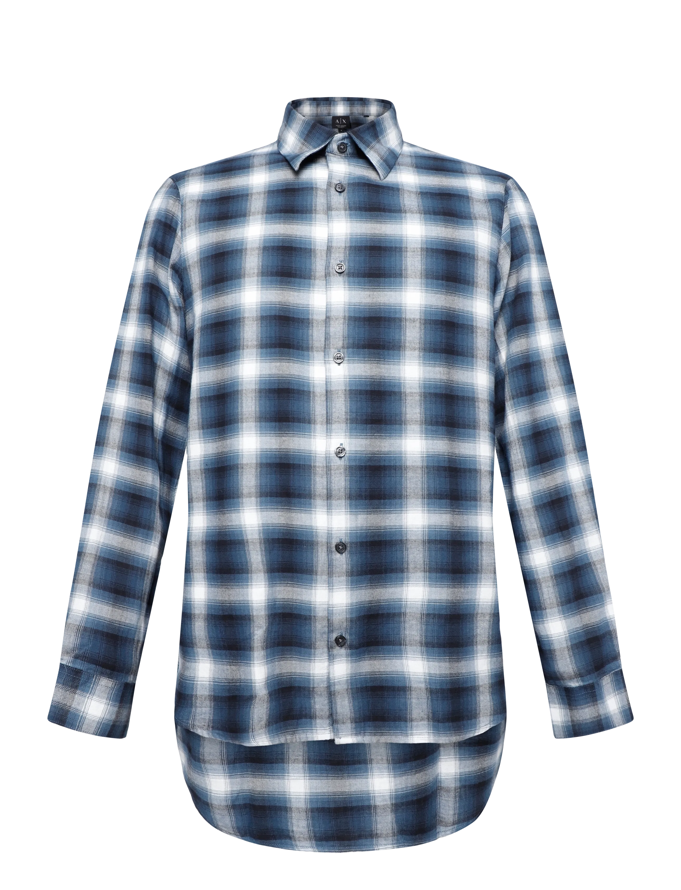 Armani Exchange SHIRT - Flannel-skjorter - DEEP NAVY CHECK / navy