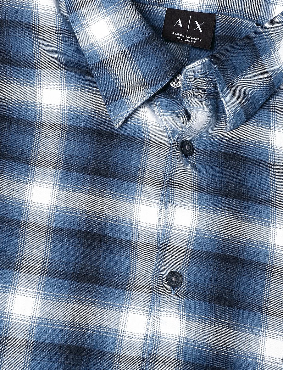 Armani Exchange - SHIRT - flannel-skjorter - deep navy check - 2