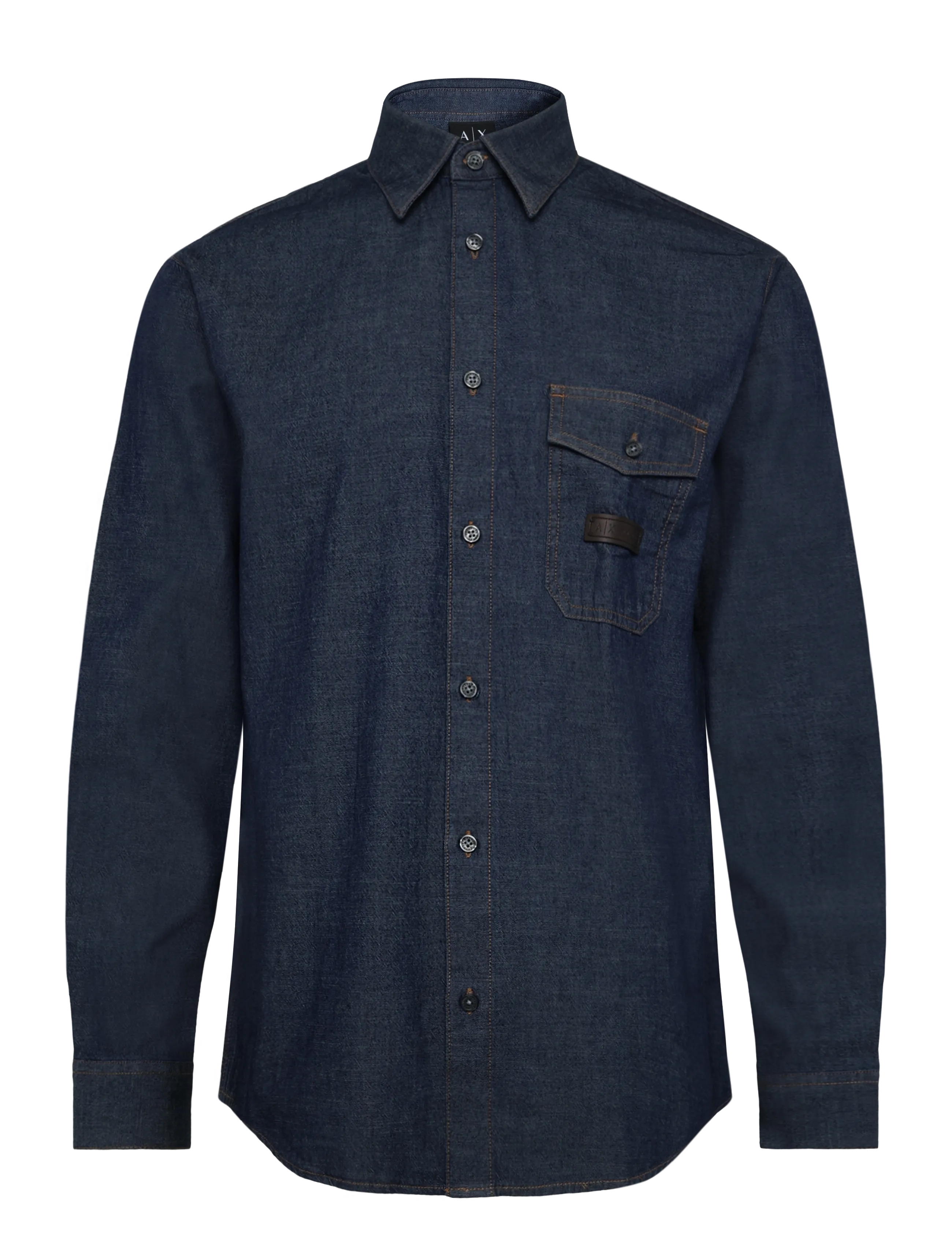 Armani Exchange SHIRT - Kleidung - DARK BLUE DENIM / navy