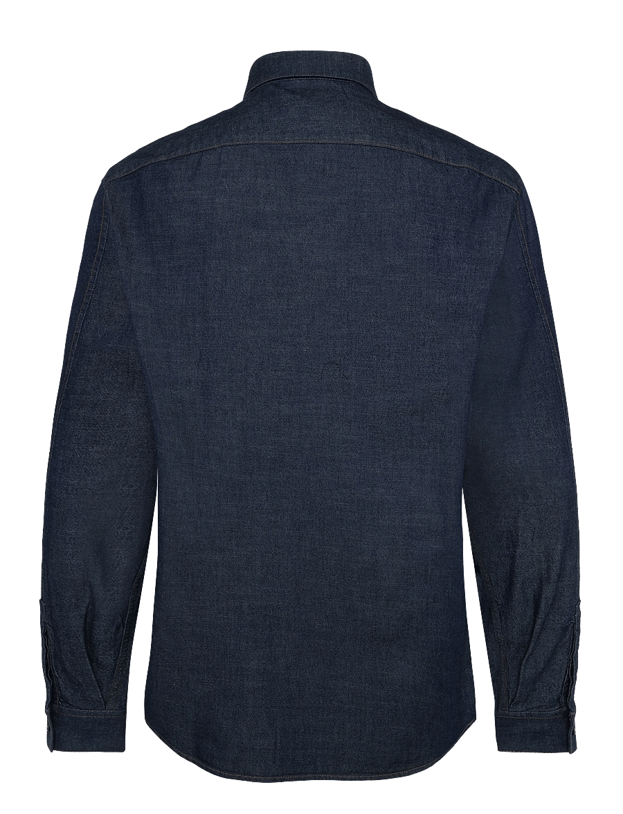 Armani Exchange - SHIRT - teksasärgid - dark blue denim - 1