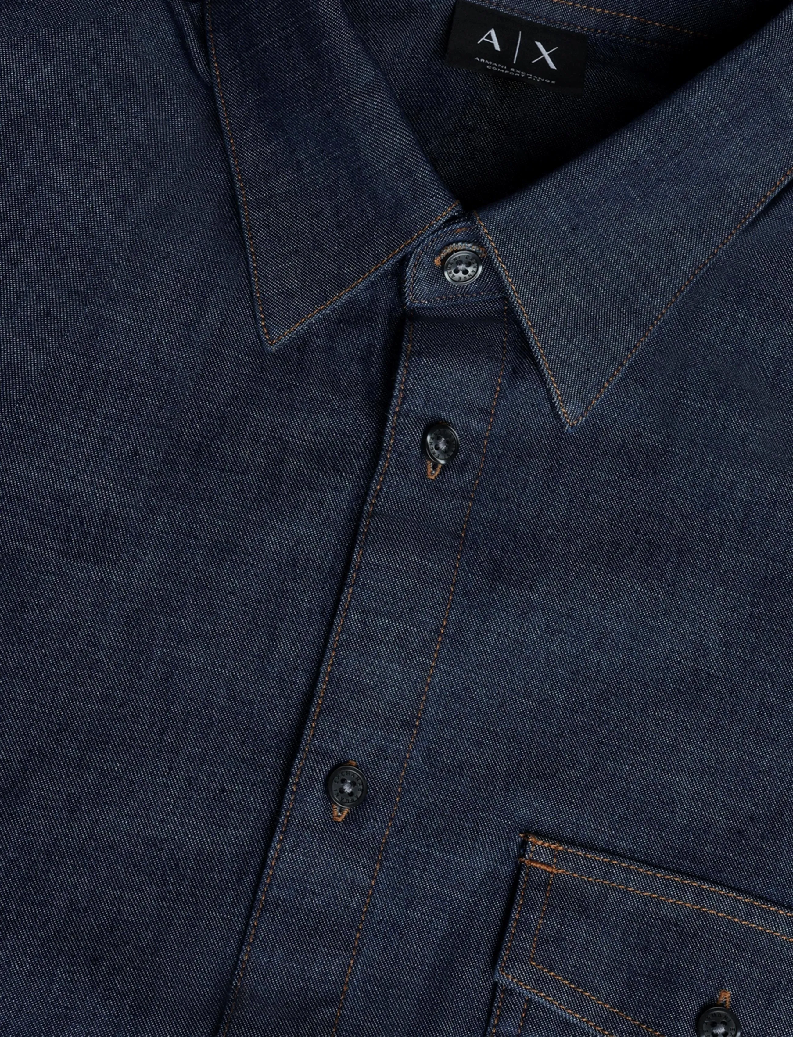 Armani Exchange - SHIRT - dark blue denim - 2