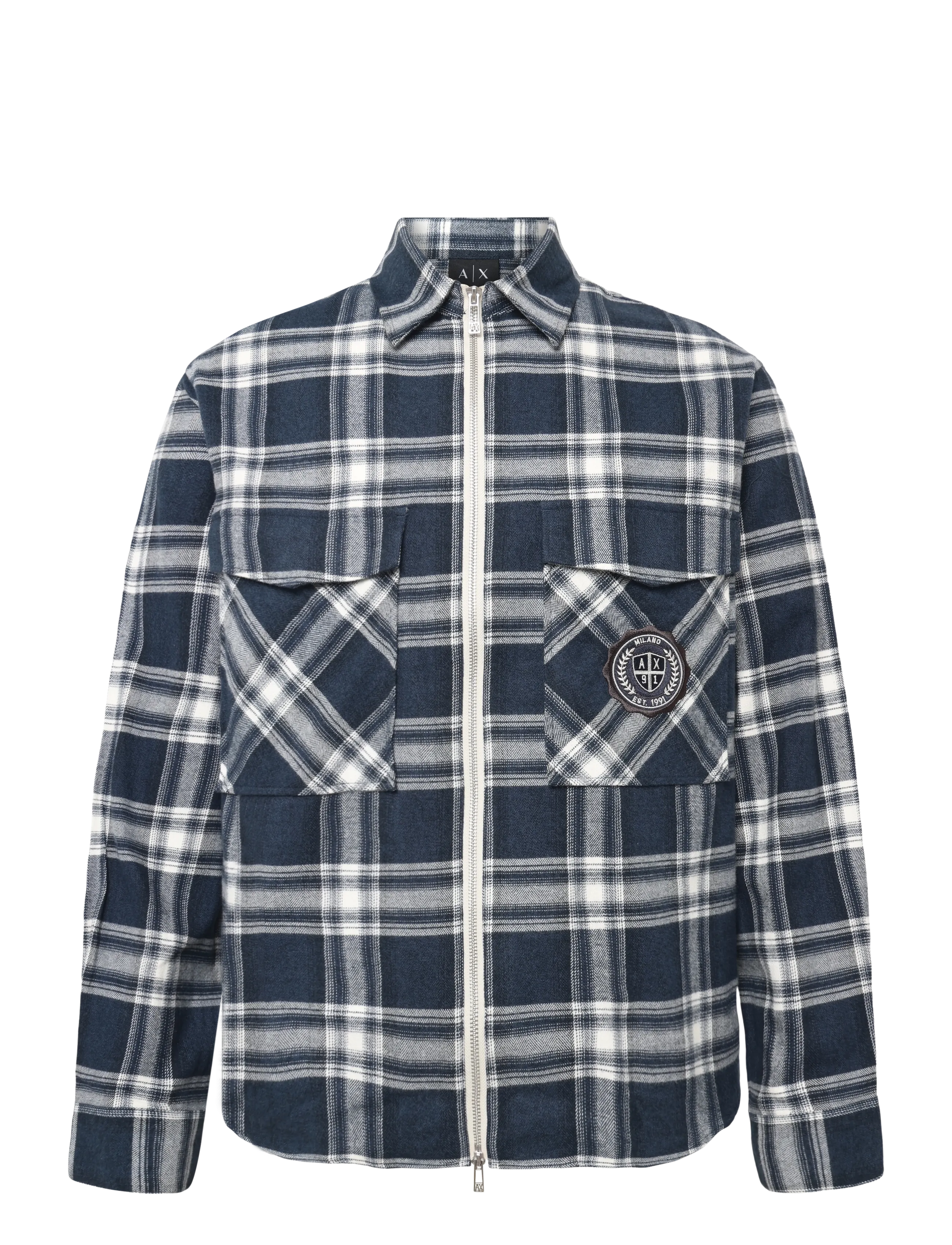 Armani Exchange SHIRT - Casual skjorter - DEEP NAVY CHECK AO1 / navy
