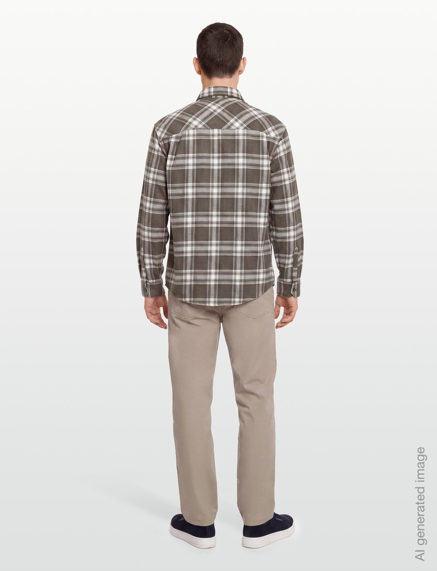 Armani Exchange - SHIRT - karierte hemden - licorice check ao8 - 4