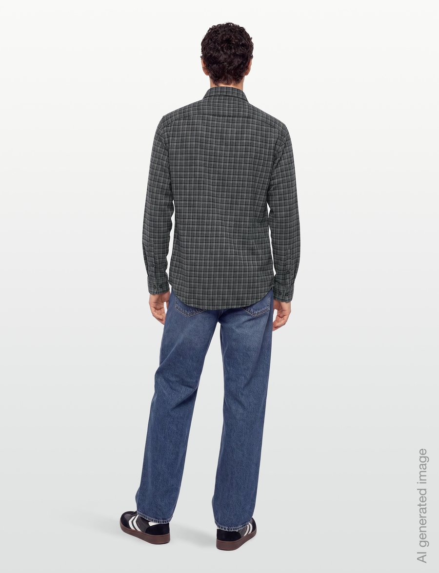 Armani Exchange - SHIRT - flannel-skjorter - grey check - 4