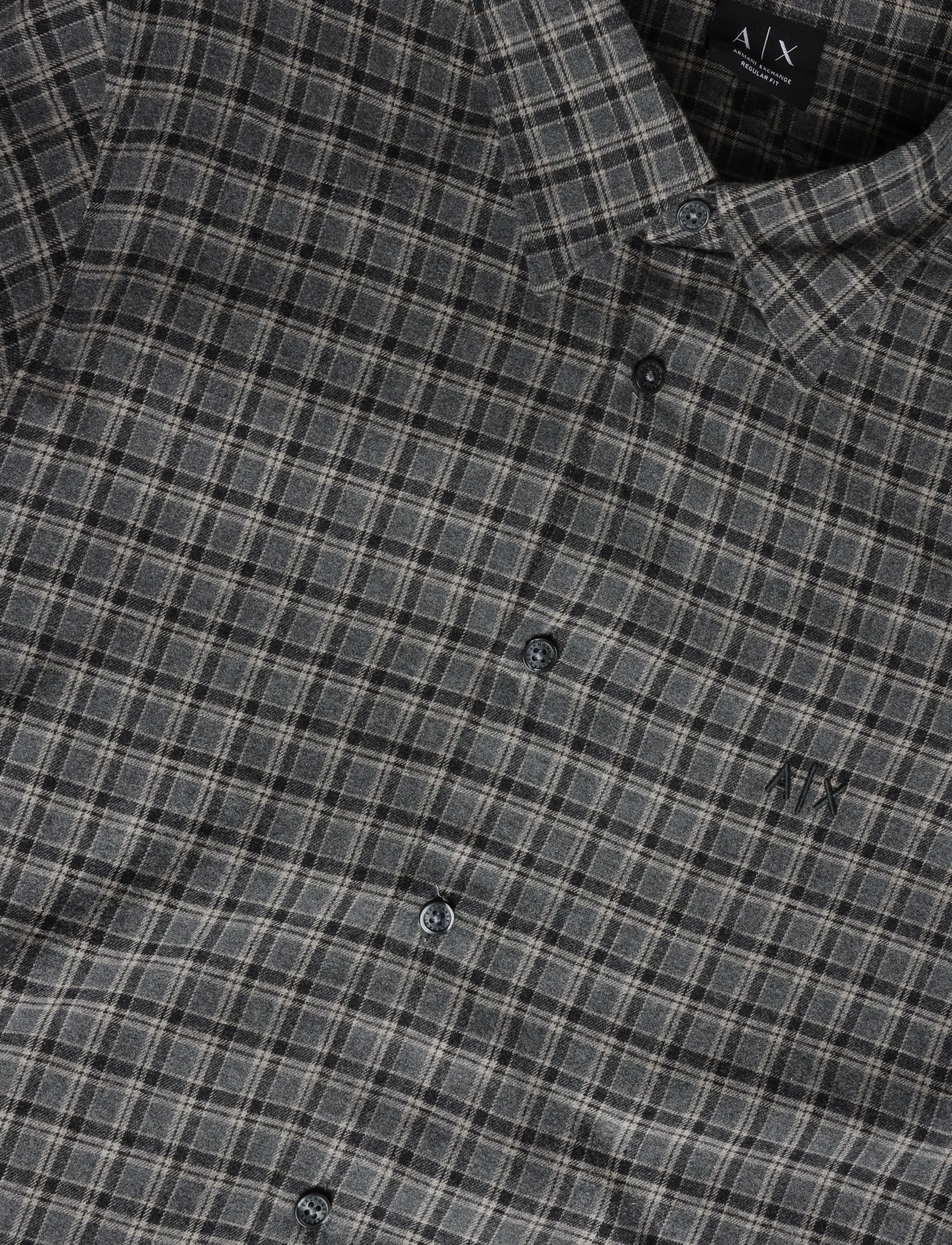 Armani Exchange - SHIRT - grey check - 2