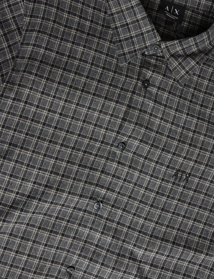 Armani Exchange - SHIRT - flanellsärgid - grey check - 2