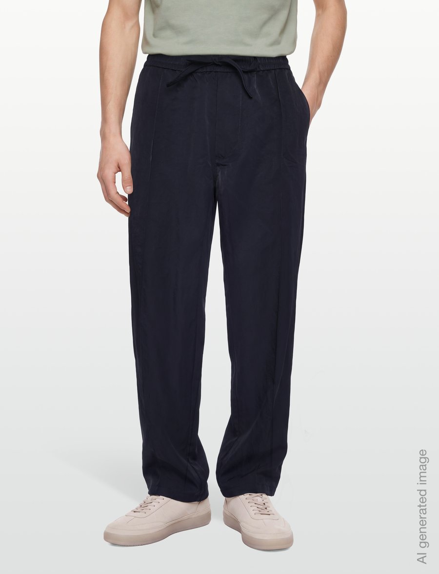 Armani Exchange - TROUSER - freizeithosen - deep navy - 3