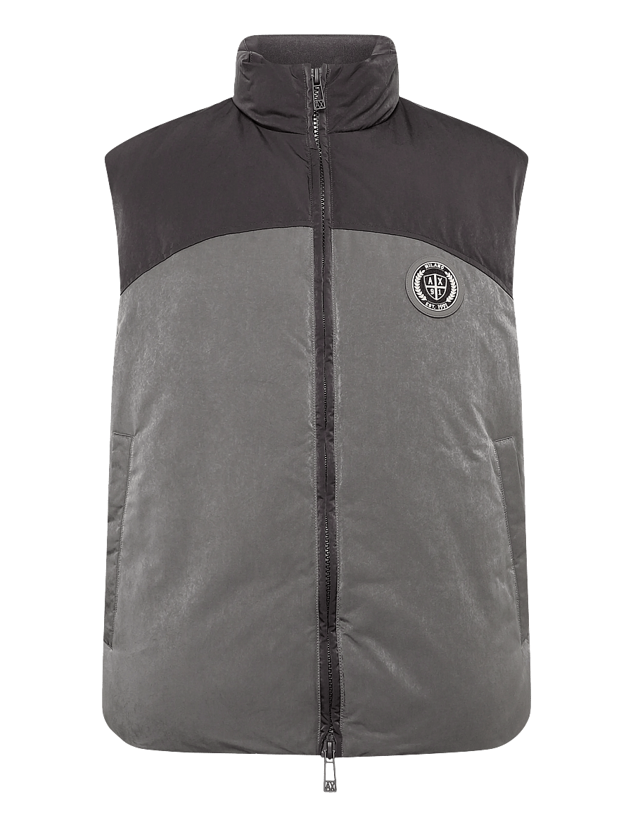 Armani Exchange - SLEEVELESS TOP - vests - licorice/falcon - 0