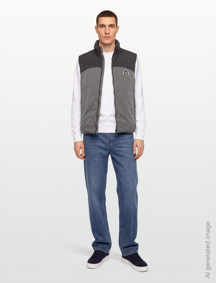 Armani Exchange - SLEEVELESS TOP - westen - licorice/falcon - 0