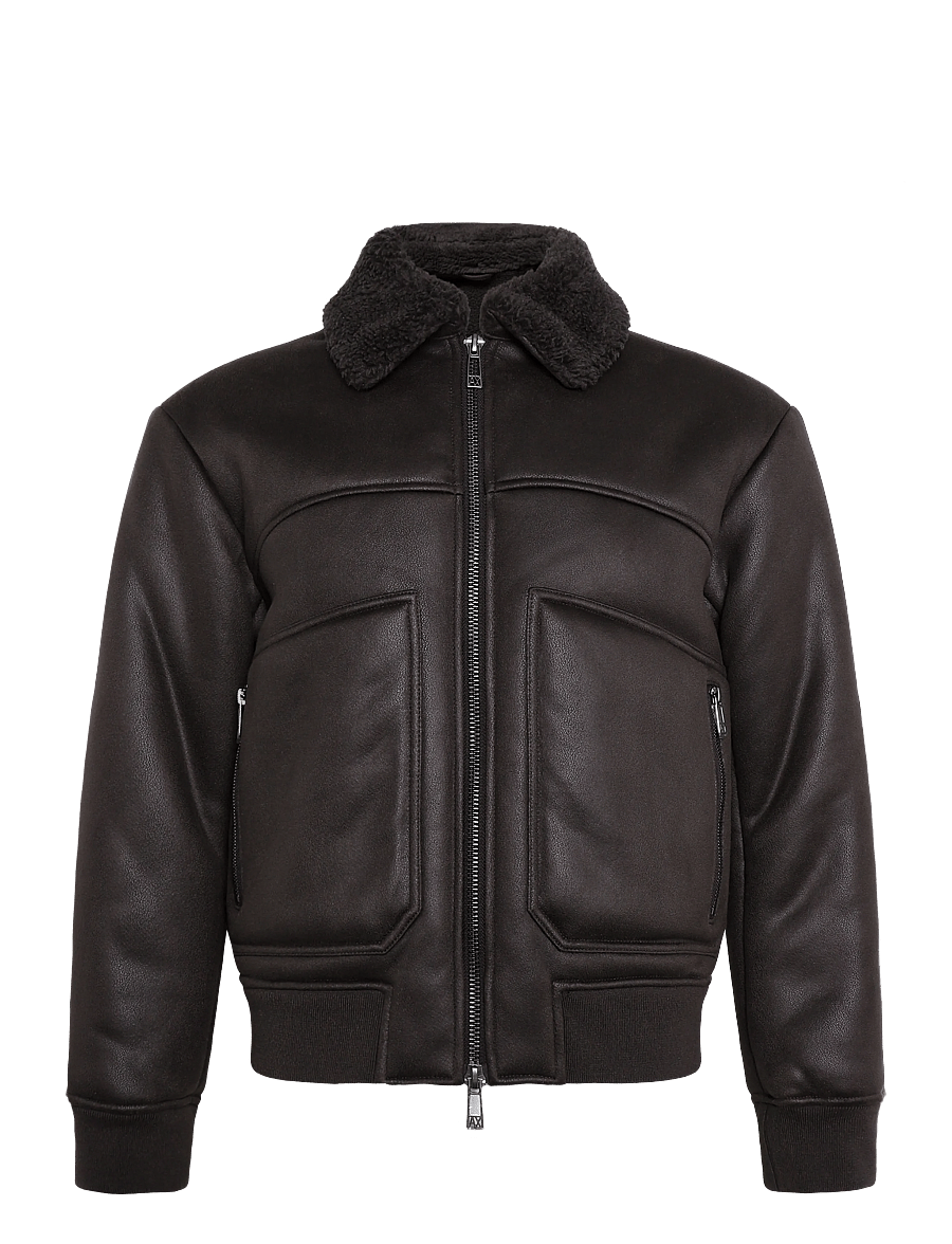 Armani Exchange - BLOUSON JACKET - höstjackor - licorice - 0