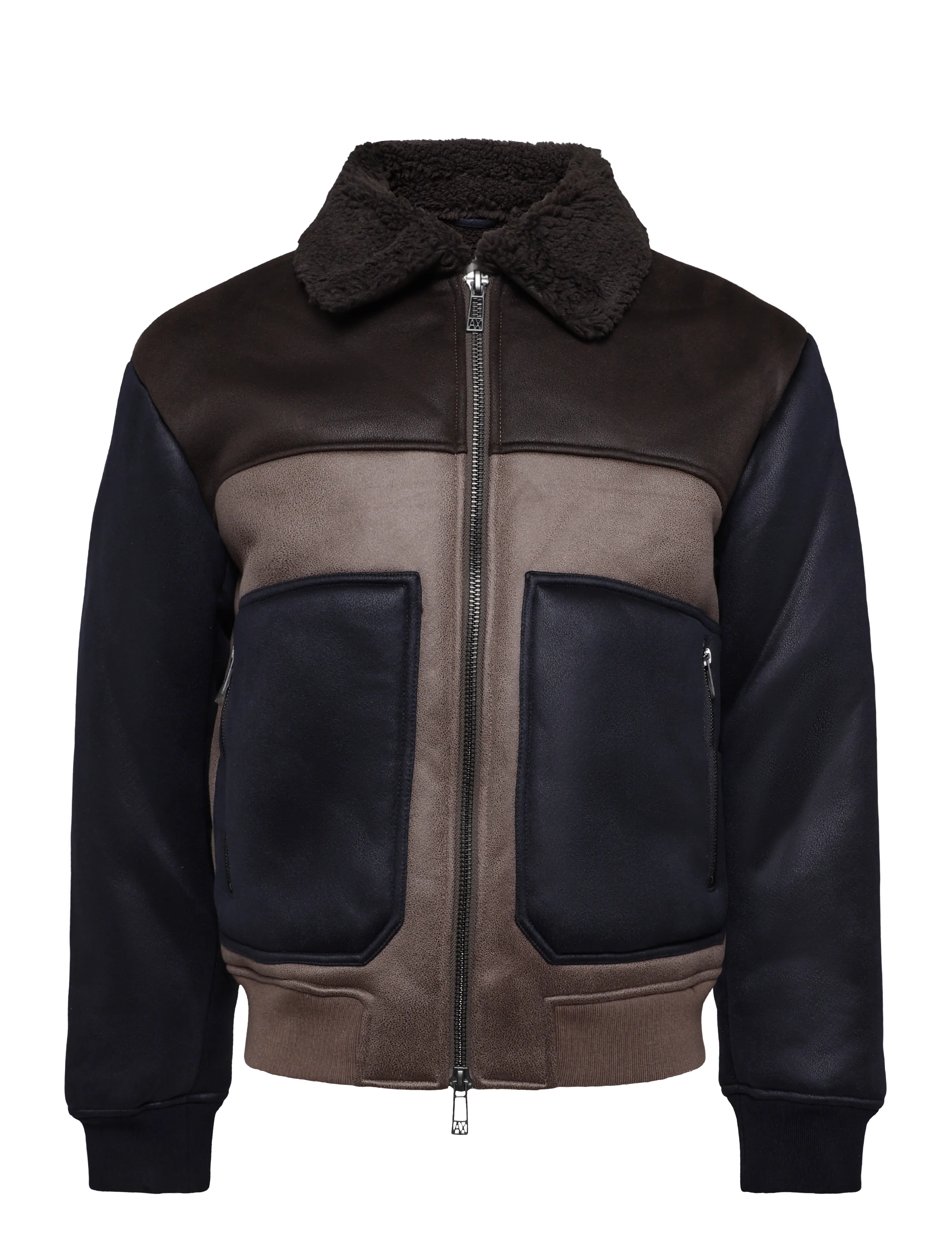 Armani Exchange BLOUSON JACKET - Jackor - LICORICE/FALCON/DEEP / navy