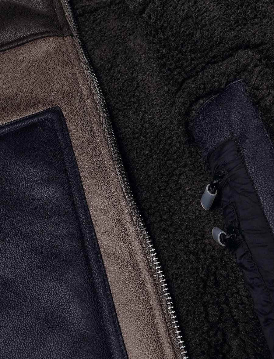 Armani Exchange - BLOUSON JACKET - höstjackor - licorice/falcon/deep - 4