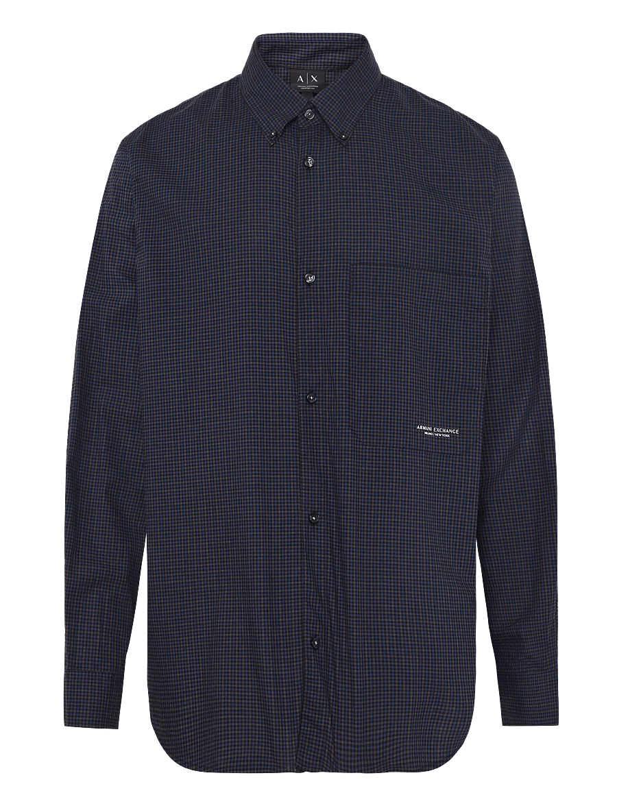 Armani Exchange - SHIRT - checkered shirts - blue check - 0