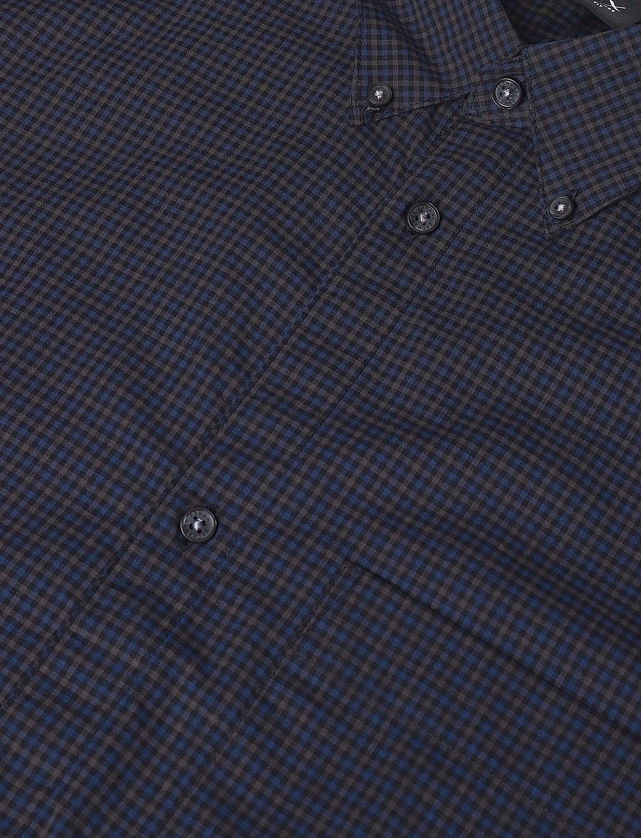 Armani Exchange - SHIRT - checkered shirts - blue check - 2