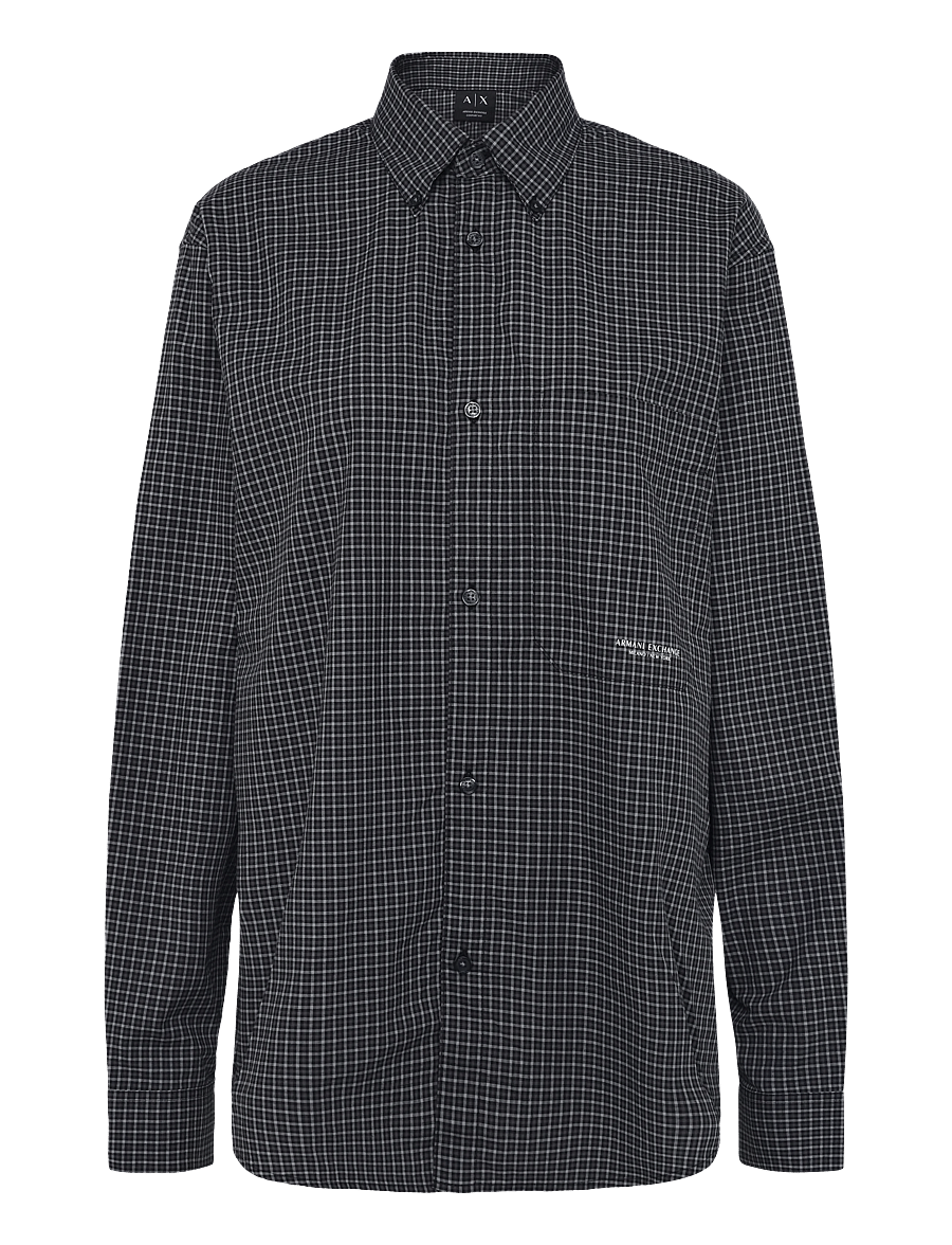 Armani Exchange - SHIRT - checkered shirts - grey/black check - 0