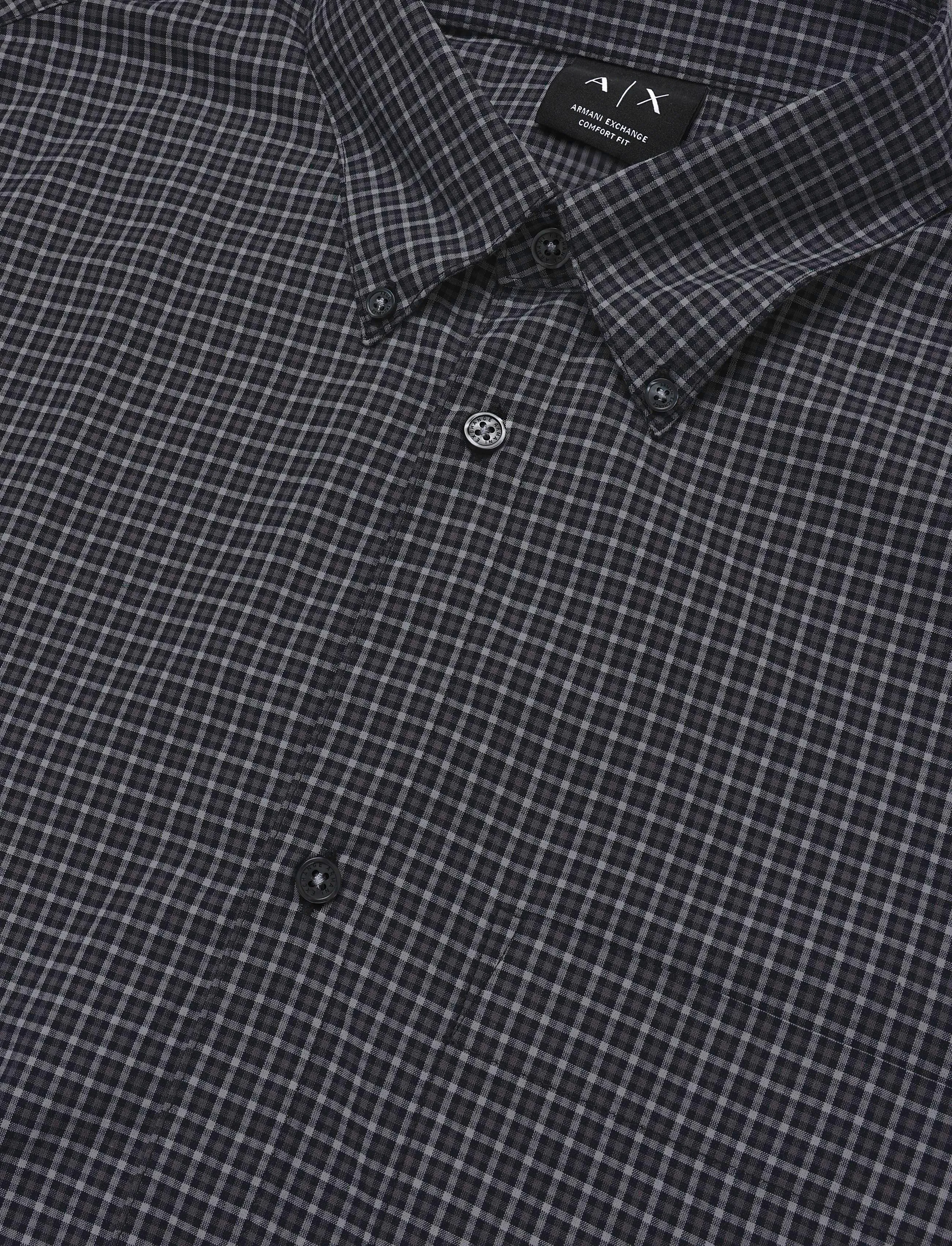Armani Exchange - SHIRT - checkered shirts - grey/black check - 2