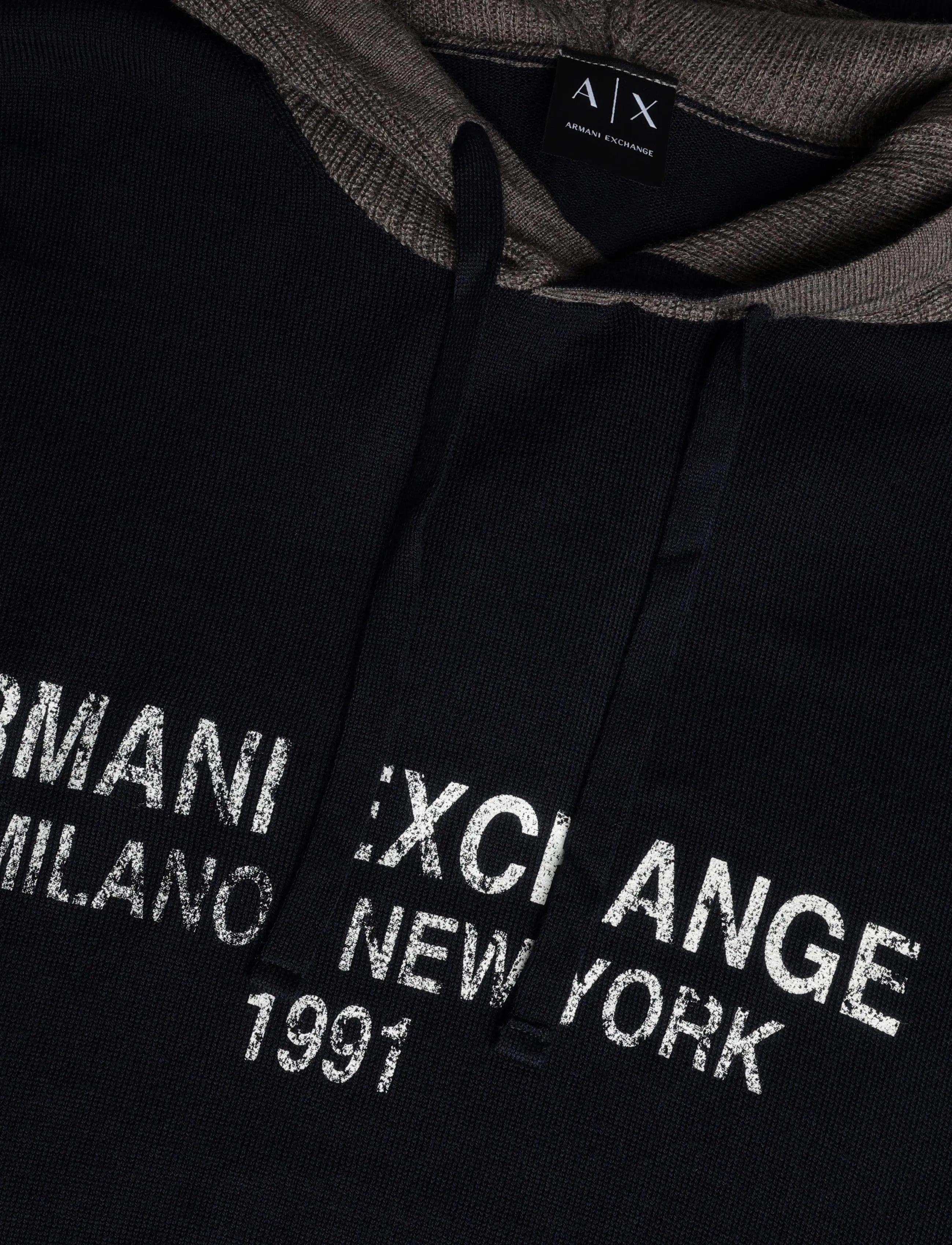 Armani Exchange - PULLOVER - deep navy/falcon - 2