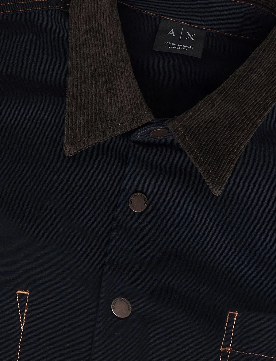 Armani Exchange - SHIRT - Überhemden - deep navy/licorice - 2